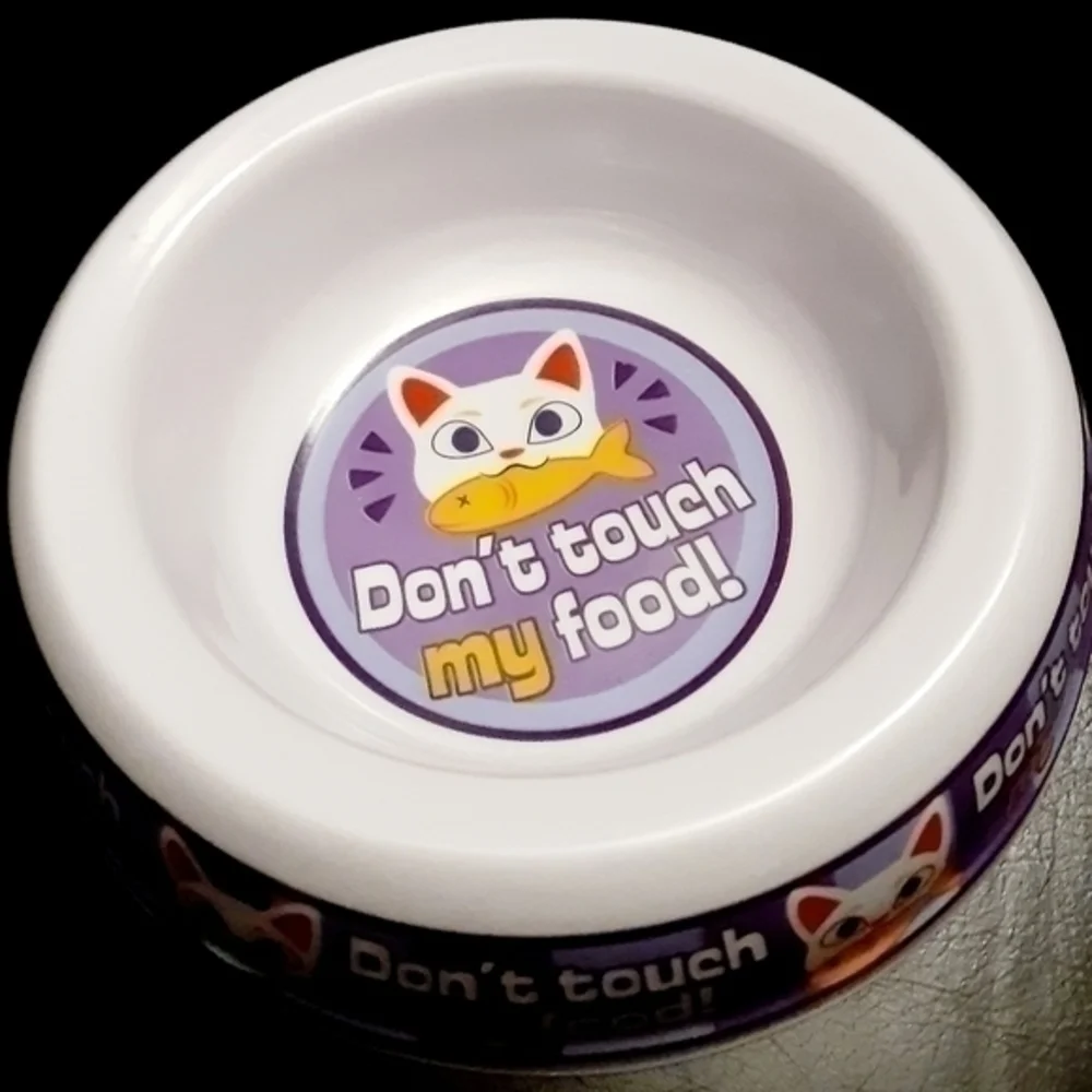 Kitty's Graphic Designs Melamine 4 Cat Bowls Bundle